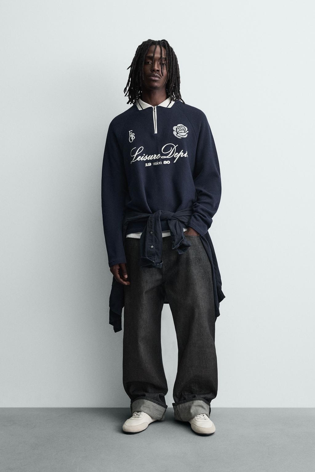 ПОЛО С КОНТРАСТНЫМ ПРИНТОМ