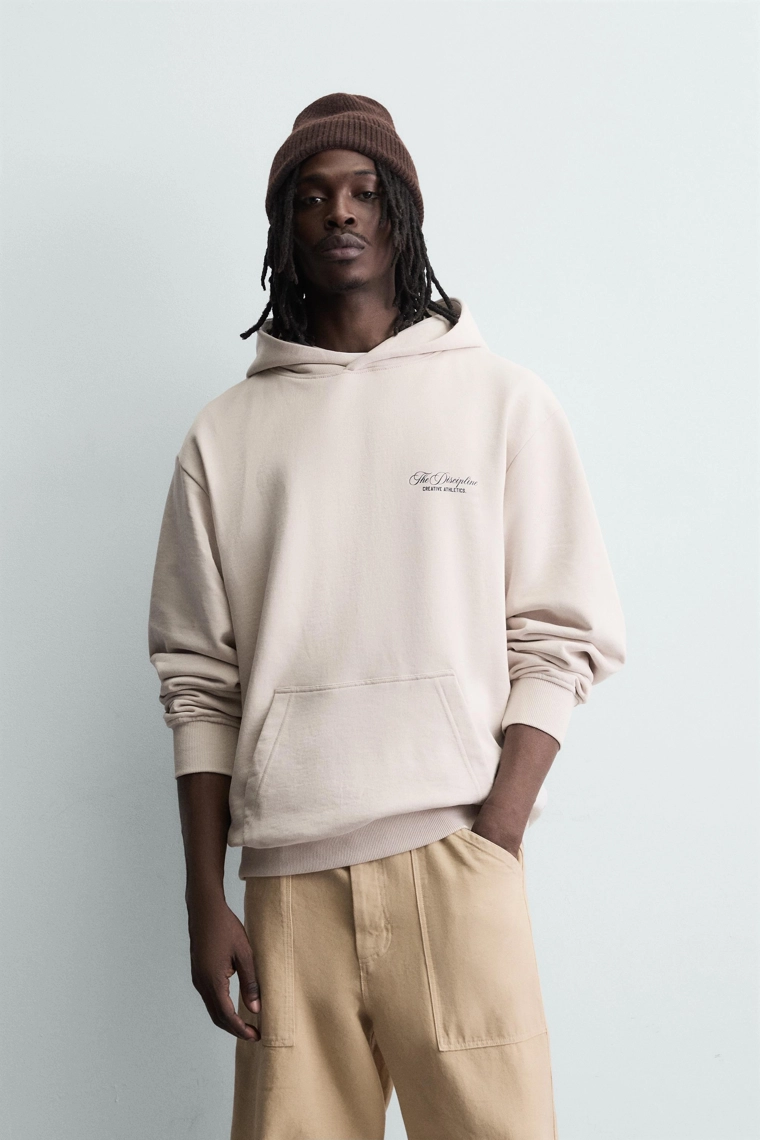 Свитшот с принтом лозунга