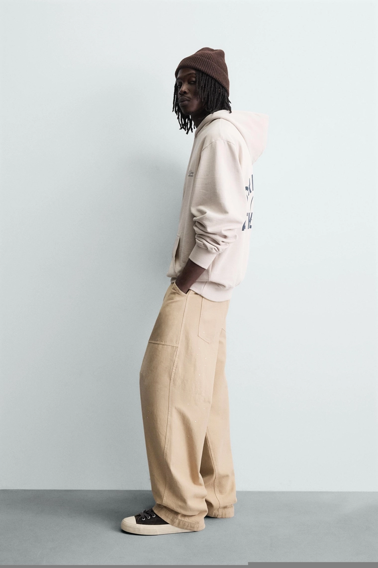 Свитшот с принтом лозунга