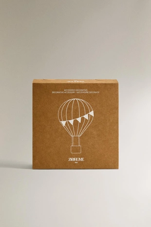 Бумажный декоративный шар на стену (16 см) с разноцветными полосками- Заказать в России