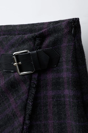 Юбка-шорты-парео в клетку- Заказать в России