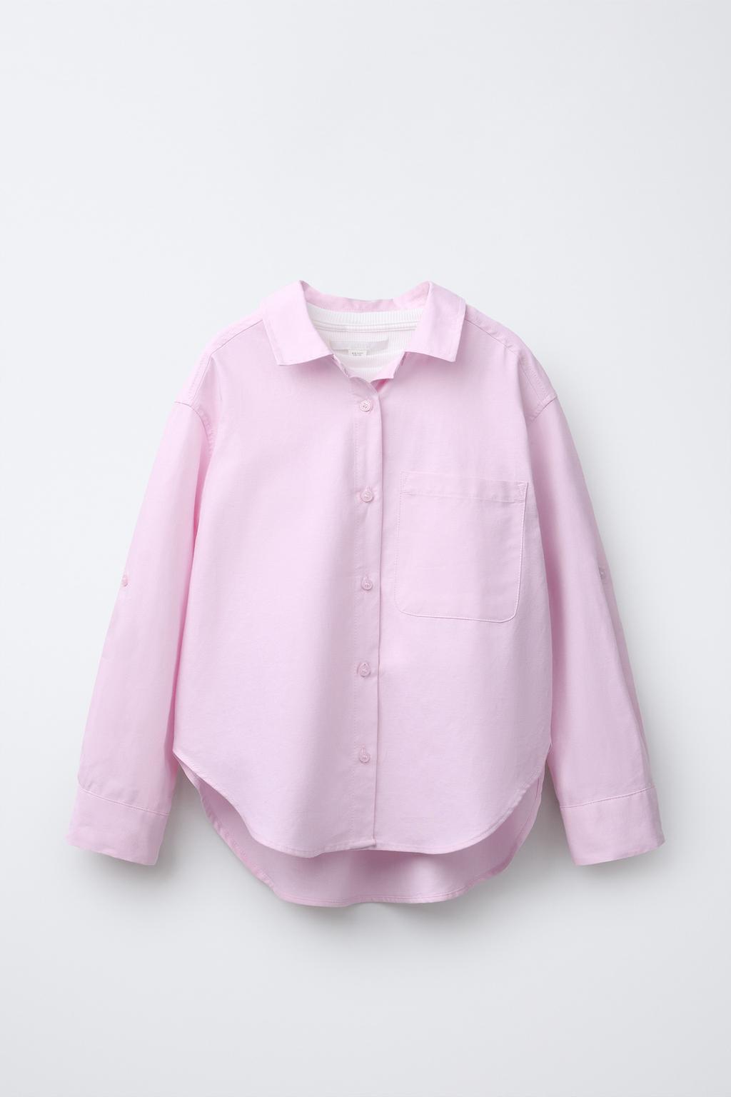 КОМПЛЕКТ: РУБАШКА ИЗ ПОПЛИНА И ФУТБОЛКА СО СТРАЗАМИ