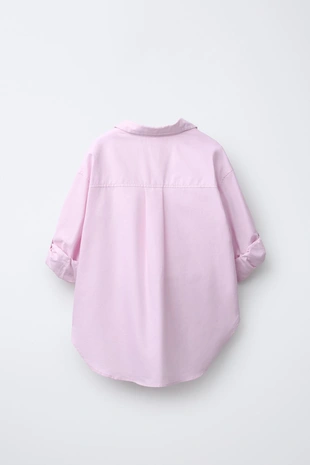 Комплект: рубашка из поплина и футболка со стразами- Заказать в России