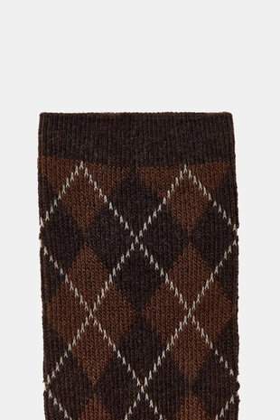 Хлопковые носки в ромб