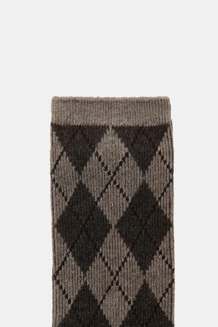 Хлопковые носки в ромб- Заказать в России