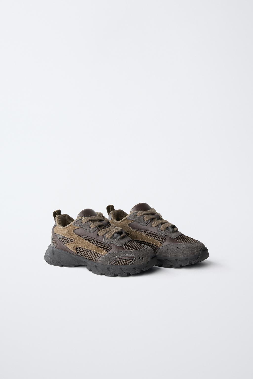 КРОССОВКИ С ДЕТАЛЯМИ ИЗ СЕТЧАТОЙ ТКАНИ