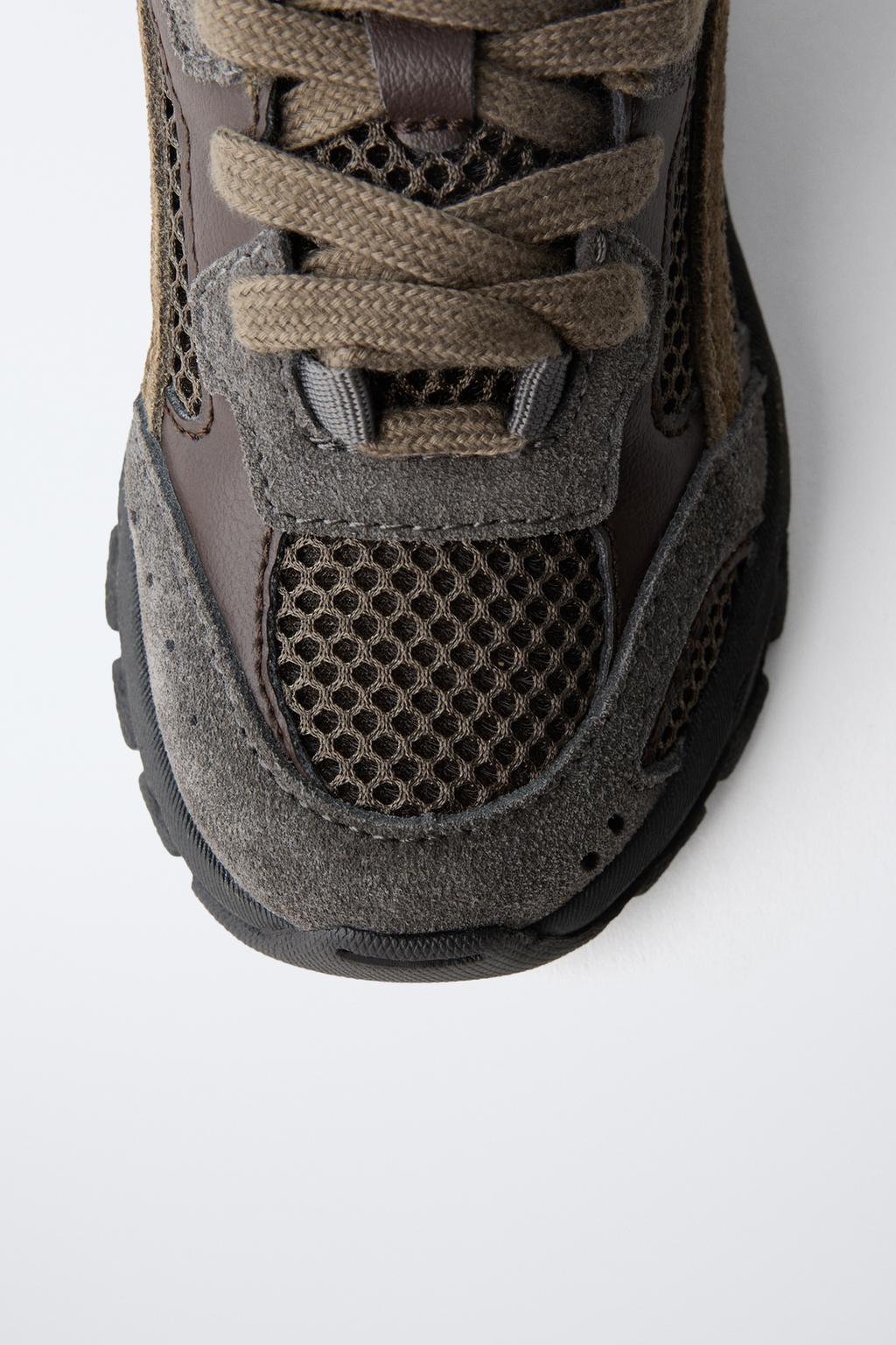 КРОССОВКИ С ДЕТАЛЯМИ ИЗ СЕТЧАТОЙ ТКАНИ