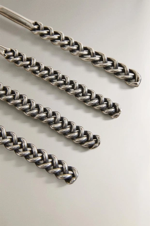 Набор десертных вилок с оплетенными металлическими ручками (набор из 4)- Заказать в России