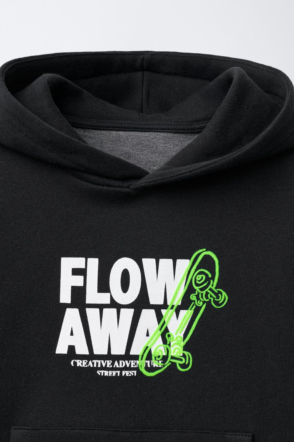 ХУДИ ДЛЯ СКЕЙТБОРДИНГА С РЕЛЬЕФНЫМ ПРИНТОМ