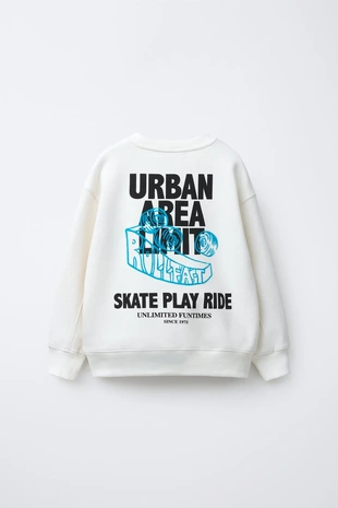 Толстовка с рельефной надписью- Заказать в России