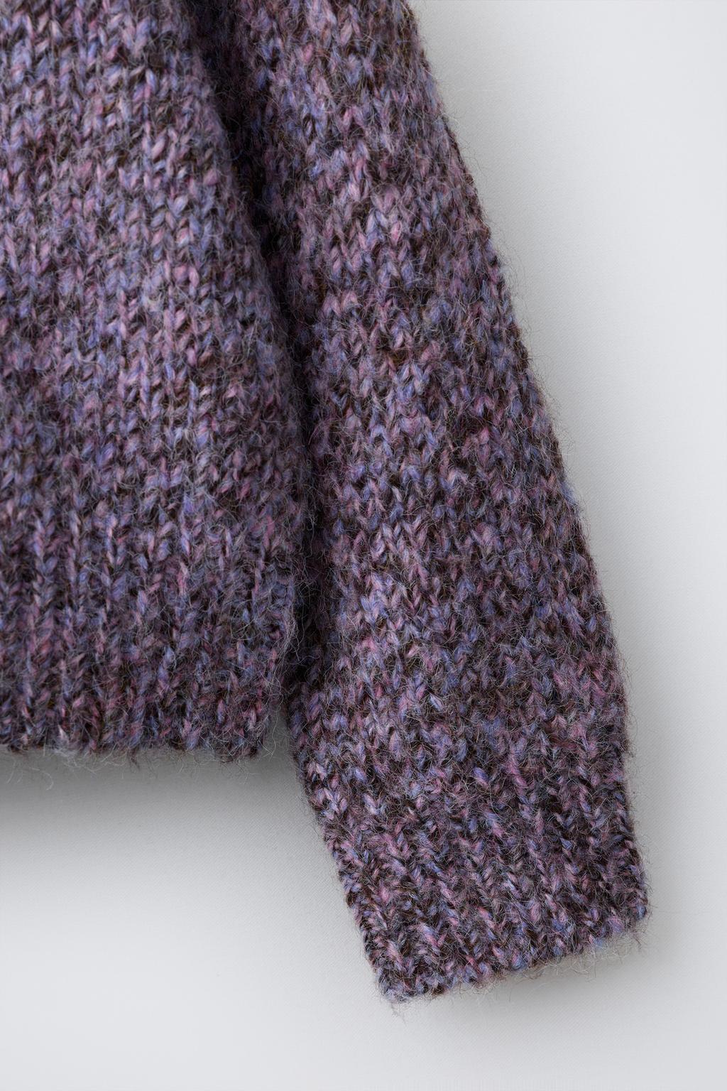 ДЖЕМПЕР ВЯЗАНЫЙ, СМЕШАННАЯ ТКАНЬ