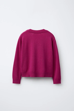 Свитер из 100% шерсти с двойным воротником- Заказать в России