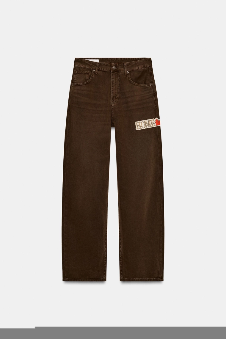 Джинсы trf oversized baggy home alone™