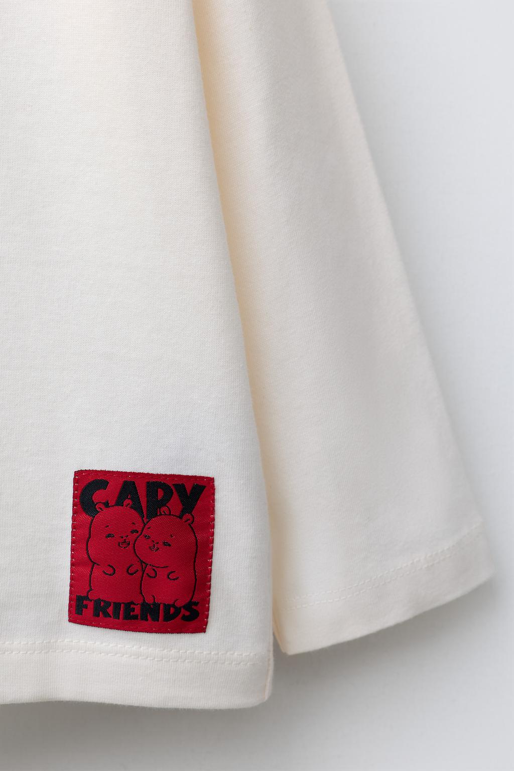 ФУТБОЛКА С ПРИНТОМ «КАПИБАРА КАПИФАН» ©