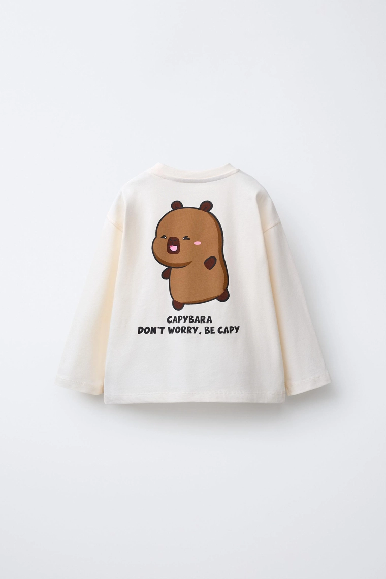 Футболка с принтом capybara capyfun ©