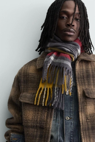 Куртка-рубашка в клетку на молнии- Заказать в России