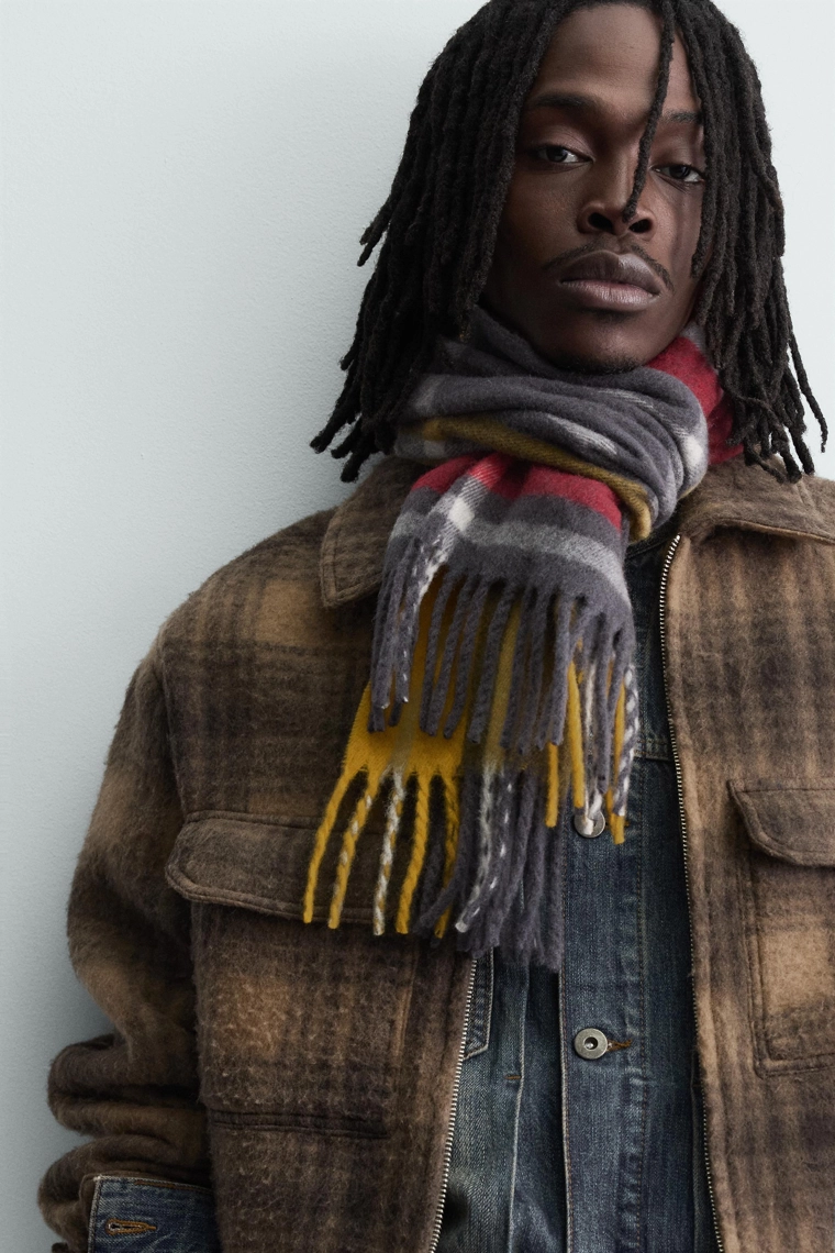 Рубашка-коврик в клетку на молнии