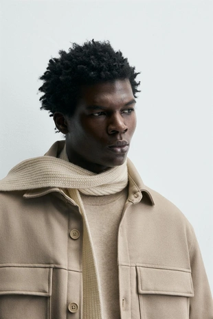 Мягкая стеганая куртка-рубашка- Заказать в России