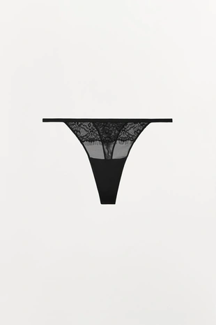 Кружевные трусы-танга- Заказать в России