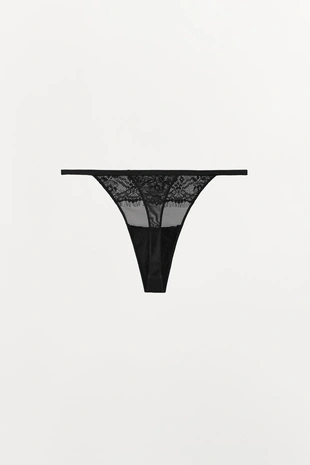 Кружевные трусы-танга- Заказать в России