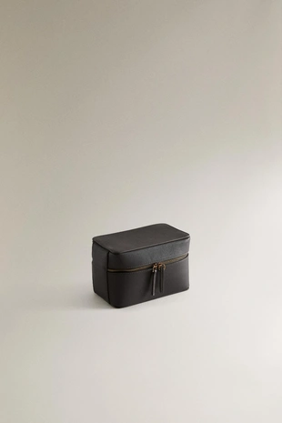 Кожаная косметичка для украшений в дорожный стиле- Заказать в России