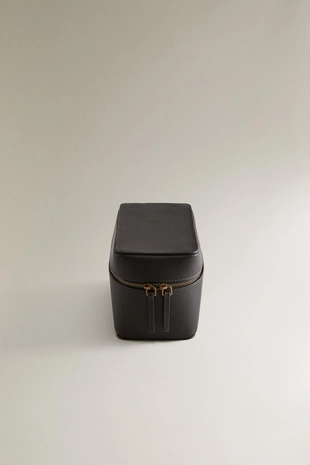 Кожаная косметичка для украшений в дорожный стиле- Заказать в России