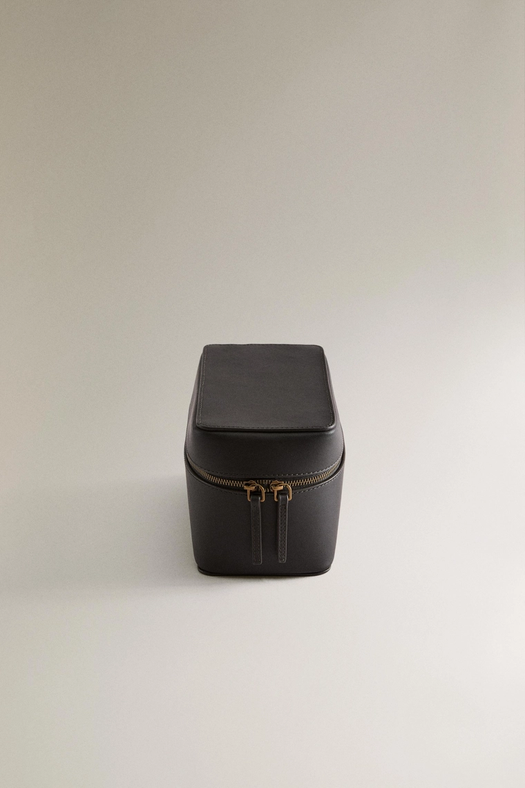 Маленькая кожаная сумка для ювелирных изделий для путешествий