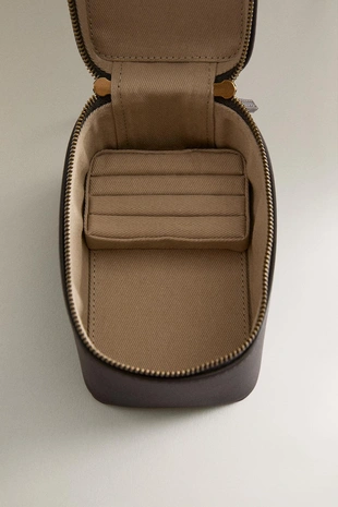 Маленькая кожаная коробка для ювелирных изделий для путешествий- Заказать в России