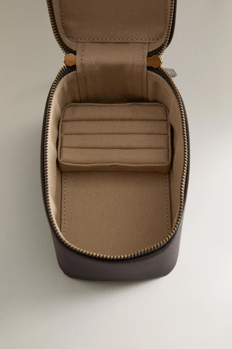 Кожаная сумка для ювелирных изделий для путешествий