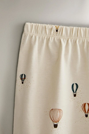 Детский комплект пижам из хлопкового джерси с рисунком воздушных шаров- Заказать в России