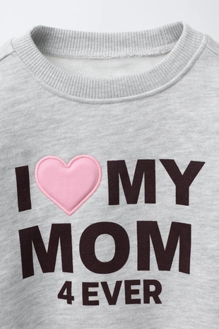 Толстовка с текстовым принтом- Заказать в России