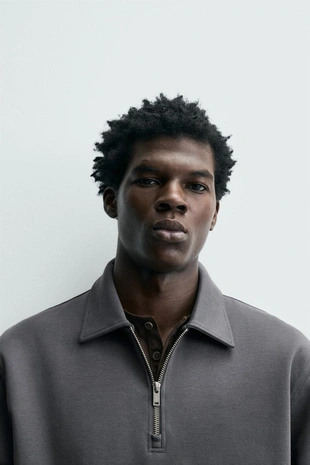 Толстовка поло INTERLOCK на молнии- Заказать в России