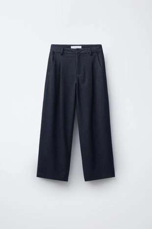 Брюки-сафари из меланжевой ткани- Заказать в России