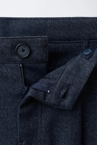 Брюки-сафари из меланжевой ткани- Заказать в России