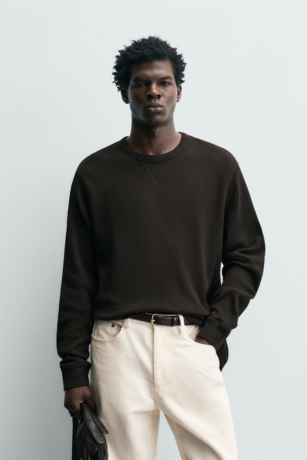 ФУТБОЛКА ИЗ ТКАНИ ВАФЕЛЬНОЙ СТРУКТУРЫ