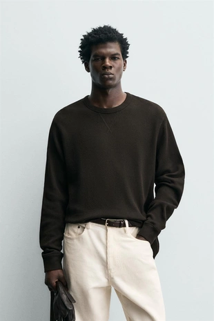 Футболка из ткани вафельной структуры- Заказать в России