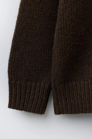 7-12 лет/ вязаный свитер из шерсти с вышитыми оленями- Заказать в России