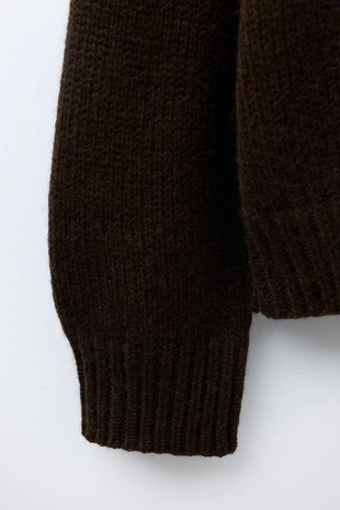 Свитер из смесовой шерсти с вышивкой в виде оленей- Заказать в России