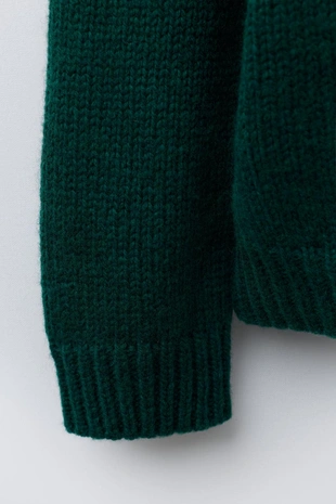 7-12 лет/ вязаный свитер из шерсти с вышивкой кролика- Заказать в России