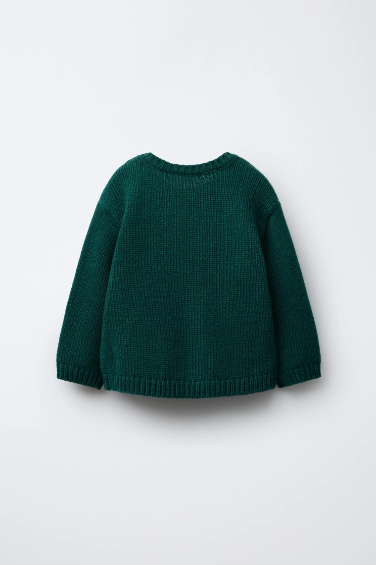 Джемпер с вышитым кроликом (1-6 лет)