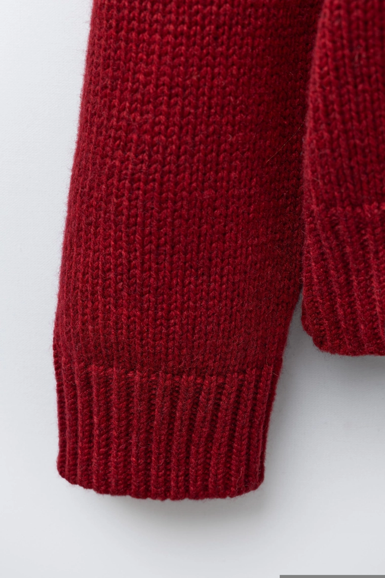 Джемпер из шерсти с вышитым медведем