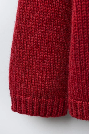 1-6 лет/ вязаный свитер из шерсти с вышивкой в виде медвежонка