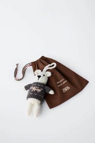 Вязаная игрушка-медведь- Заказать в России