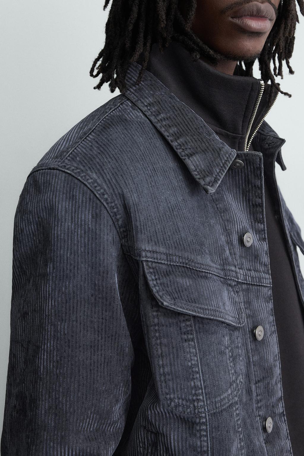 УКОРОЧЕННАЯ КУРТКА ИЗ ВЕЛЬВЕТА