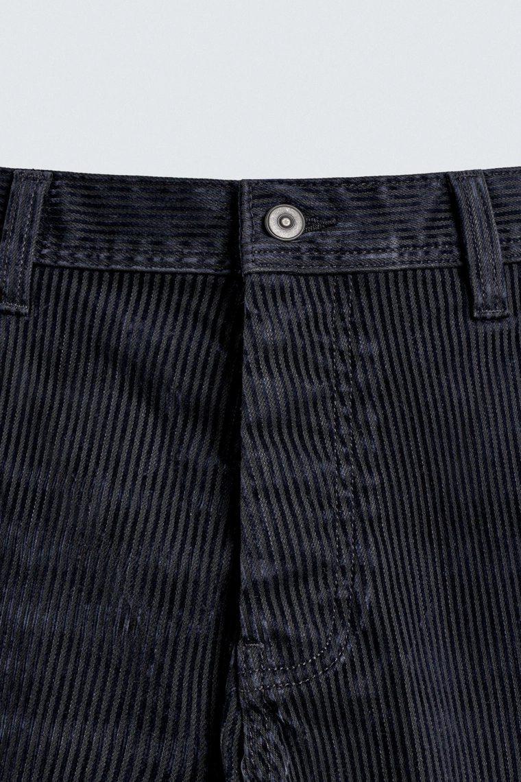 Прямые брюки из костюмной вельветовой ткани