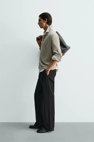 Куртка с тканым узором и застежкой-молнией- Заказать в России