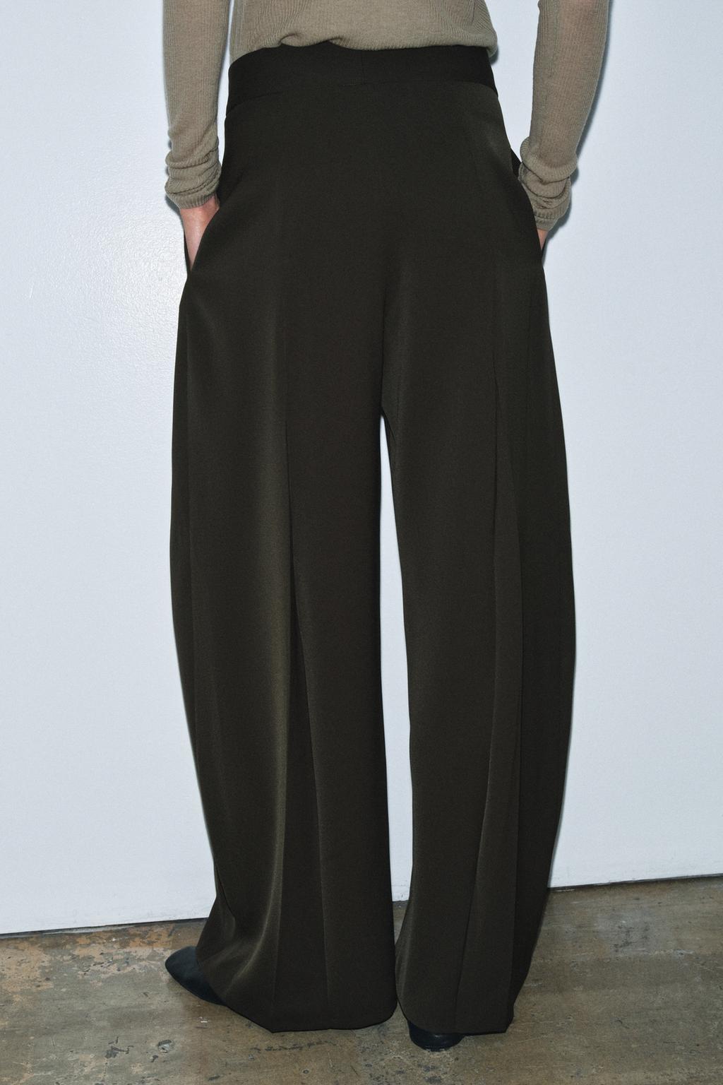 СВОБОДНЫЕ БРЮКИ С ЗАЩИПАМИ — ZW COLLECTION