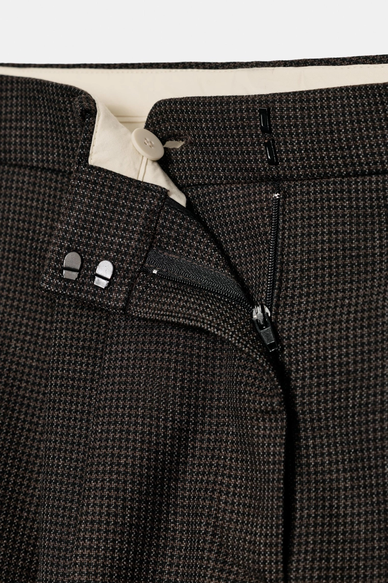 Брюки широкие со складками zw коллекции