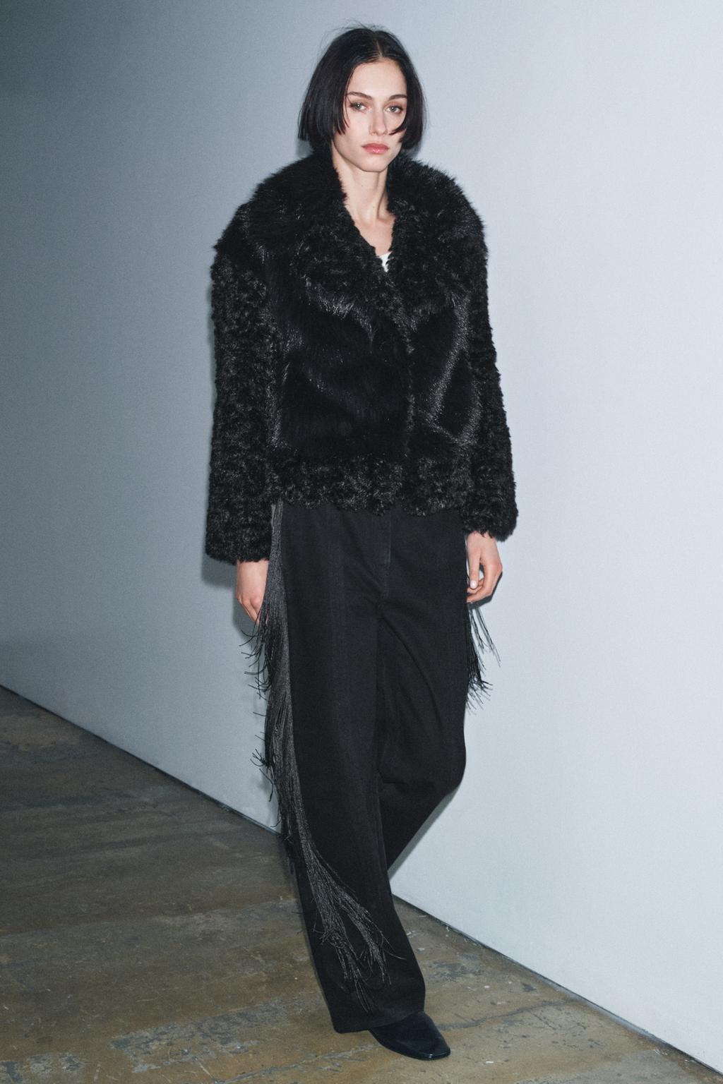 БРЮКИ С БАХРОМОЙ ZW COLLECTION LIMITED EDITION