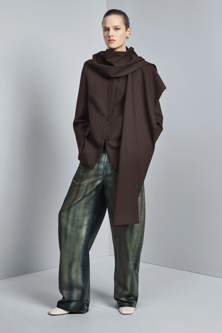 Джинсы бочонковой посадки zw коллекции limited edition